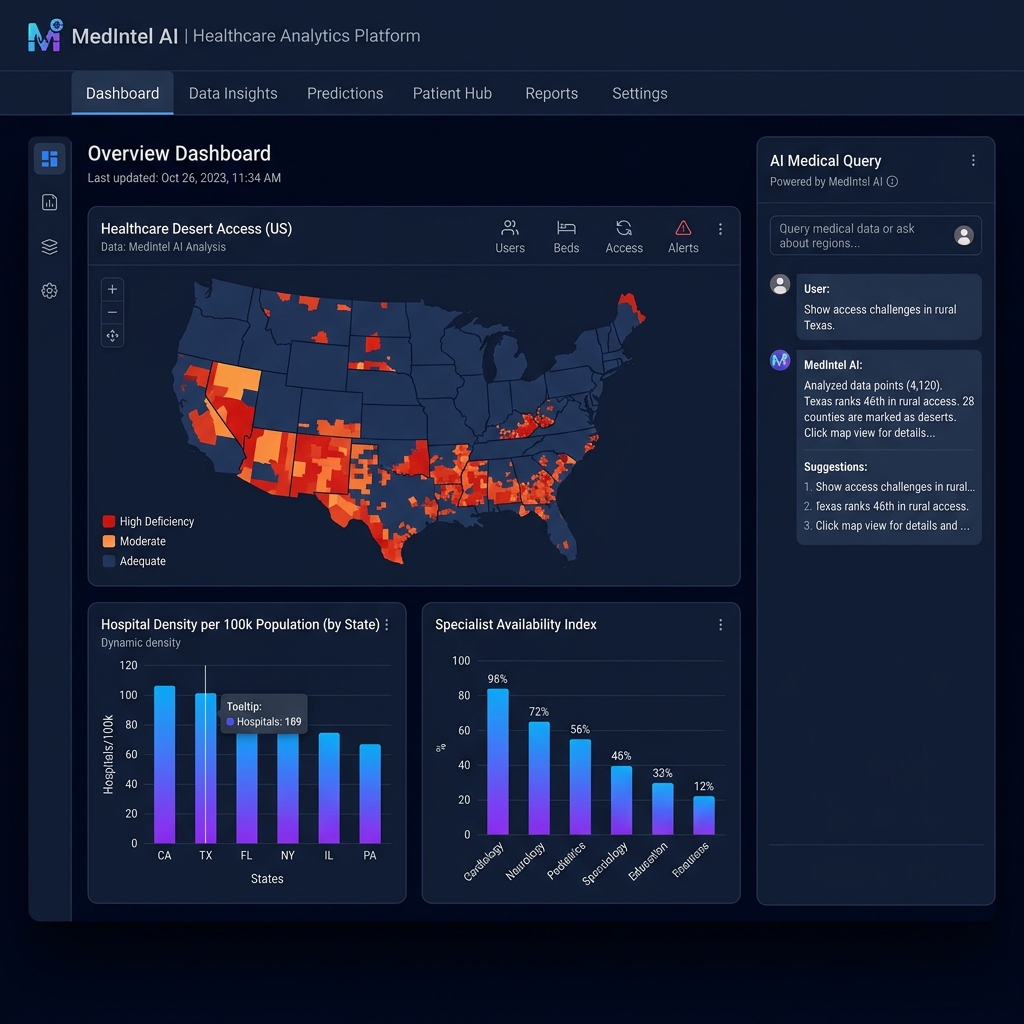 Healthcare AI Dashboard preview