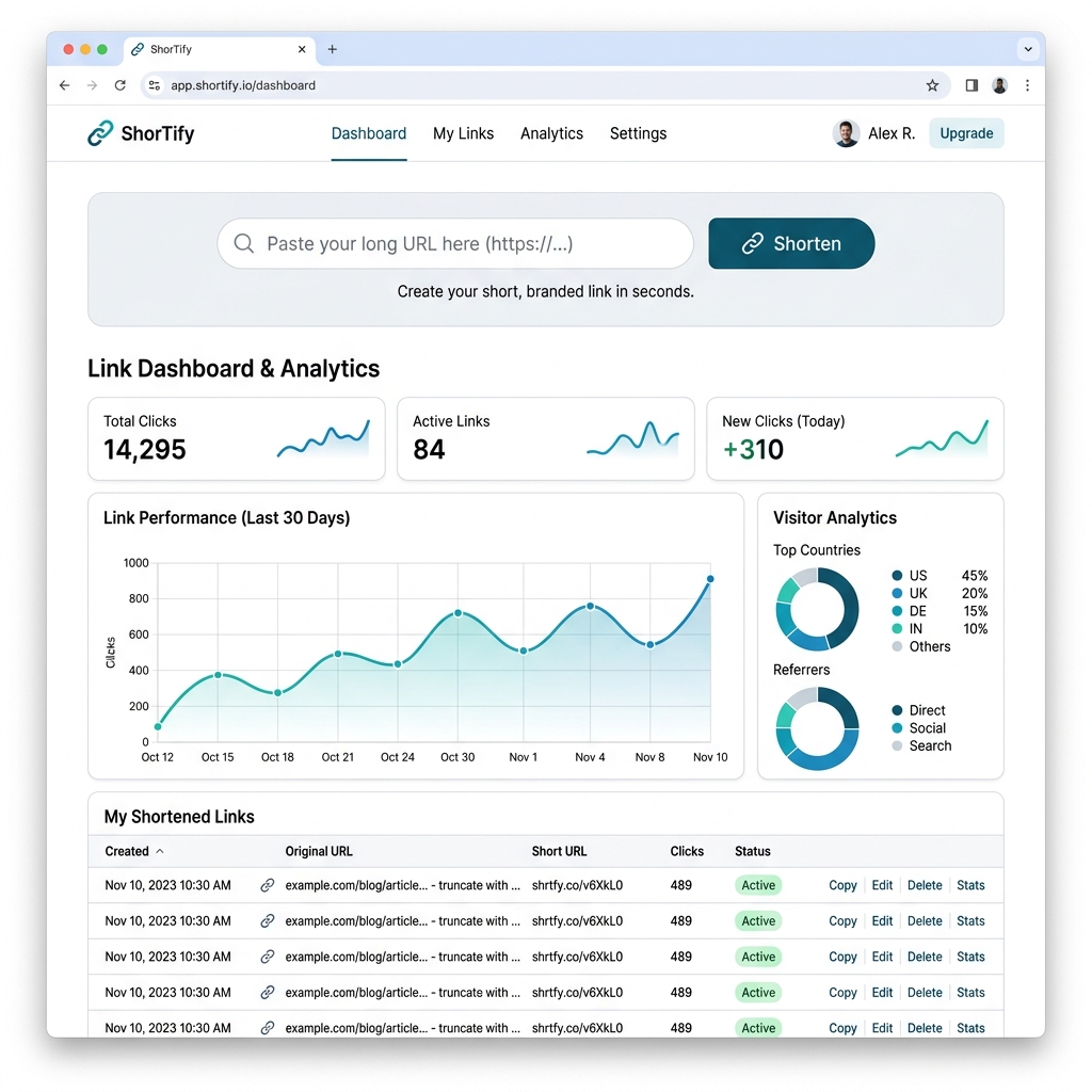ShorTify project preview